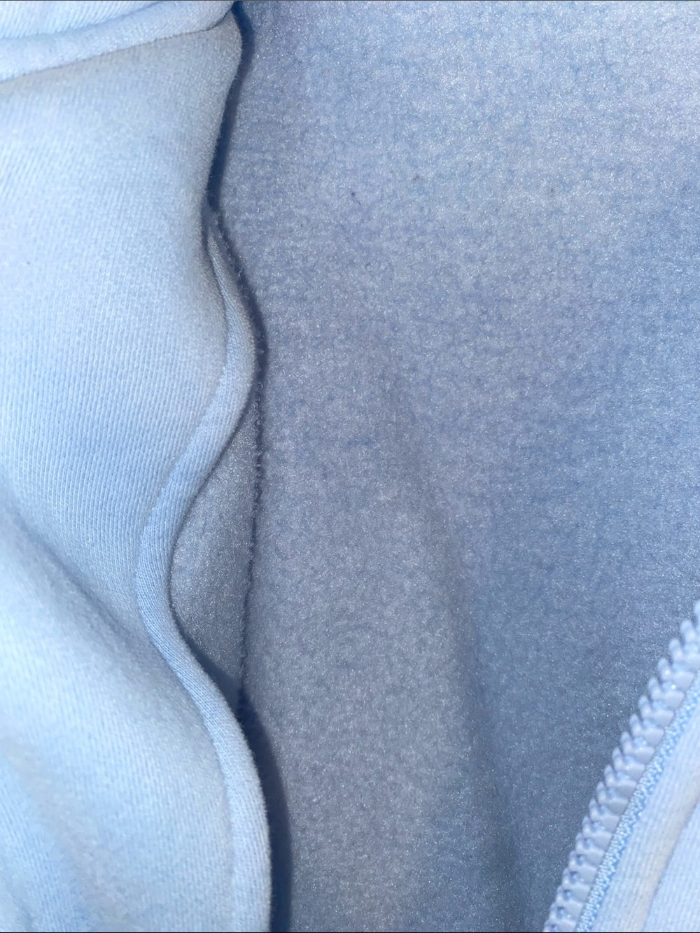 Women's Comfrt Light blue Zip-Up Hoodie Jacket - Picture 8 of 8